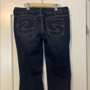 Silver Suki Jeans Dark Indigo Boot Cut Denim
